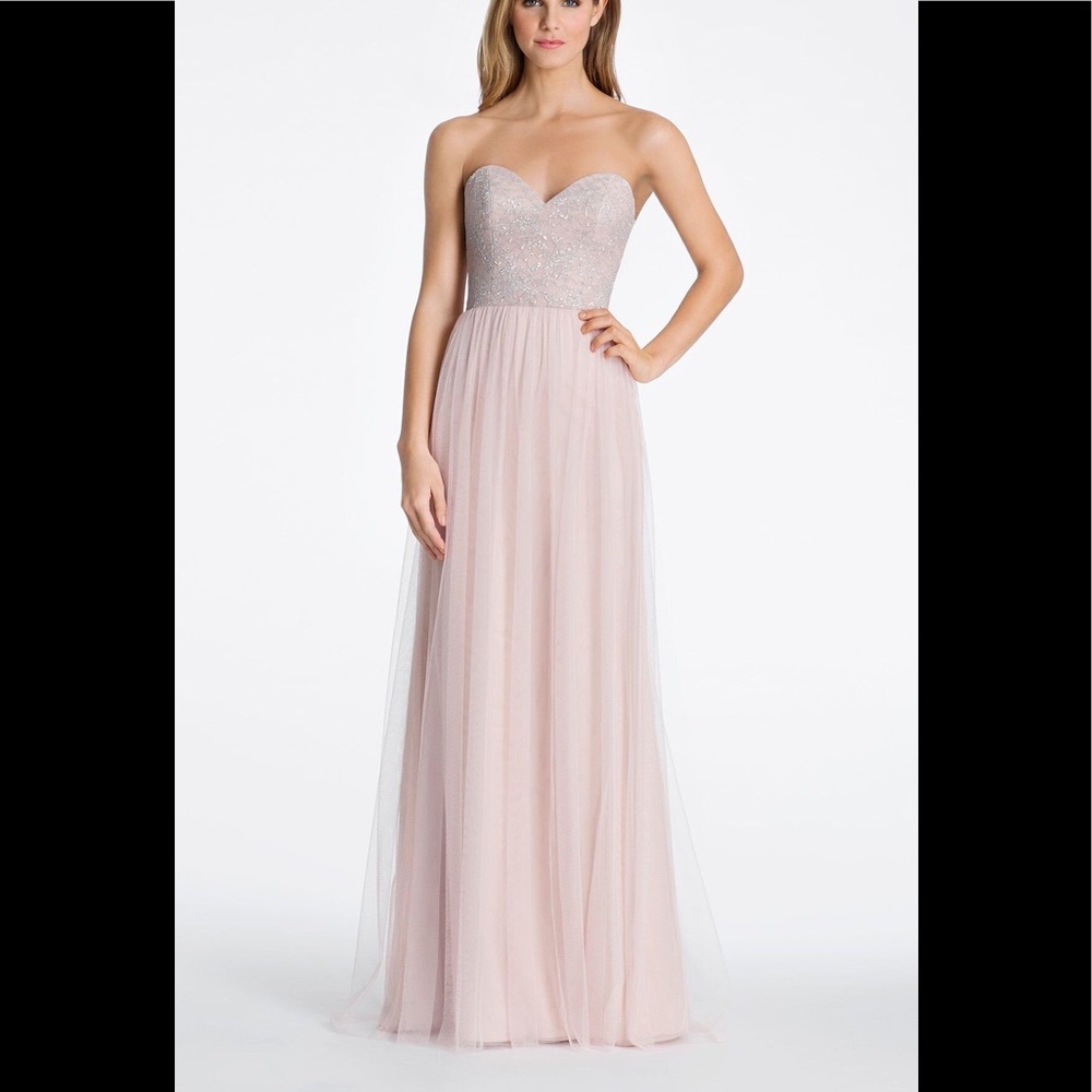Hayley Paige Style # 5609 Blush/Silver Sz.8